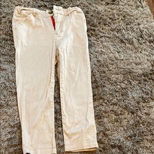 Andy & Evan Cream Casual Pants Classic Fit